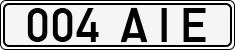 License plate of Estonia, Regular car plates