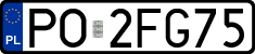 License plates of Poland, Regular car plates