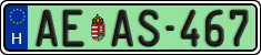 license plates of Hungary, Regular plates (2022)