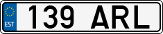 License plate of Estonia, Regular car plates