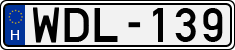 license plates of Hungary, Cars (1990)