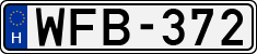 license plates of Hungary, Cars (1990)
