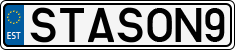 License plate of Estonia, Vanity Plates