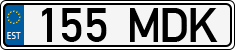 License plate of Estonia, Regular car plates