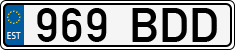 License plate of Estonia, Regular car plates