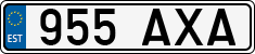 License plate of Estonia, Regular car plates