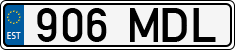 License plate of Estonia, Regular car plates