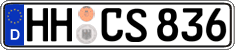 German license plate, Regular plates