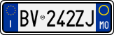License plate of Italy, Cars (1994 year series)