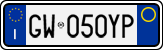 License plate of Italy, Cars (1994 year series)