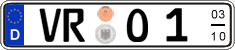 German license plate, Seasonal plates