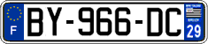 French license plate, SIV (ordinary)