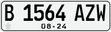 License plate of Indonesia, Regular plates