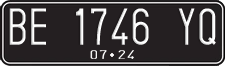License plate of Indonesia, Regular plates