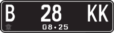 License plate of Indonesia, Regular plates