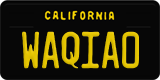California, Vanity Plates