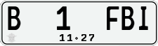 License plate of Indonesia, Regular plates
