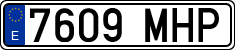 License plates of Spain, Ordinary (2000)