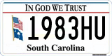 South Carolina, In God We Trust (1234AB/123 4AB)