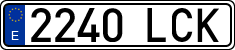 License plates of Spain, Ordinary (2000)