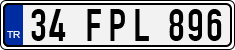 License plate of Turkey, Regular plates