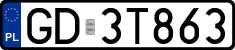 License plates of Poland, Regular car plates