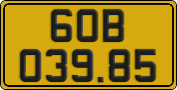License plate of Vietnam, Commercial vehicles