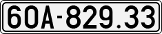 License plate of Vietnam, Cars