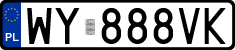 License plates of Poland, Regular car plates