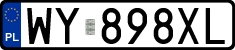 License plates of Poland, Regular car plates