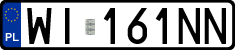 License plates of Poland, Regular car plates