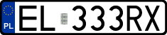 License plates of Poland, Regular car plates