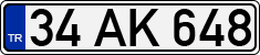 License plate of Turkey, Regular plates