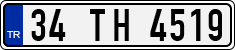 License plate of Turkey, Regular plates