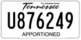Tennessee, Apportioned