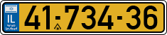License plate of Israel, Regular plates