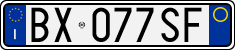 License plate of Italy, Cars (1994 year series)