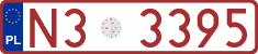 License plates of Poland, Provisional and testing