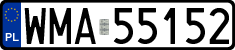 License plates of Poland, Regular car plates