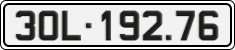 License plate of Vietnam, Cars