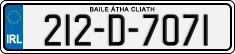 License plate of Ireland, Regular plates