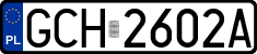 License plates of Poland, Regular car plates