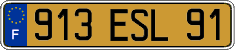 French license plate, FNI
