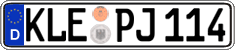German license plate, Regular plates