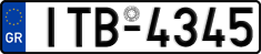 License plate of Greece, Cars