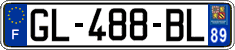 French license plate, SIV (ordinary)