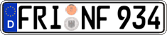 German license plate, Regular plates
