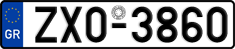 License plate of Greece, Cars