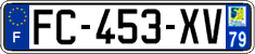 French license plate, SIV (ordinary)