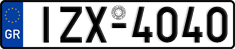 License plate of Greece, Cars